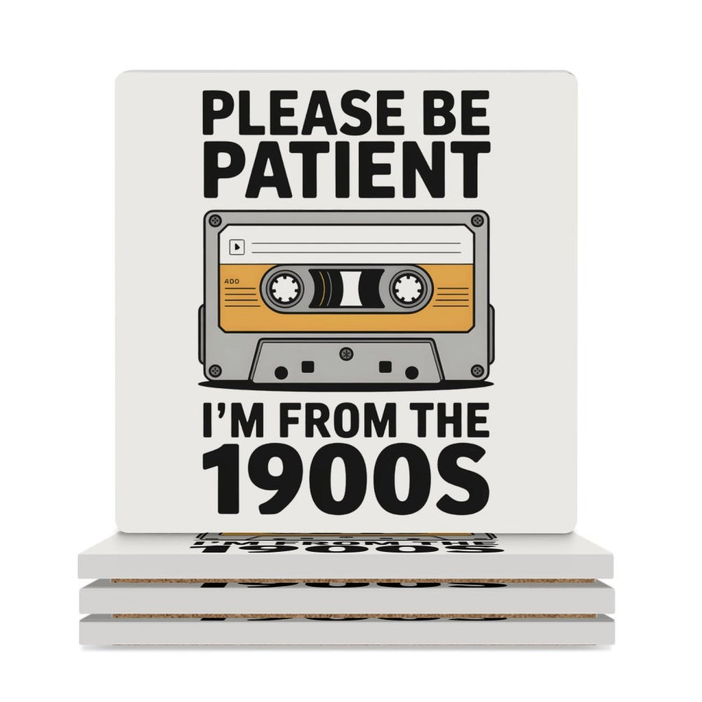 Please Be Patient Ceramic Coasters white Ceramic Coasters Music Printed Offshore