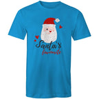 Santa's Favourite - Mens T-Shirt Arctic Blue Mens Christmas T-shirt Christmas Printed In Australia