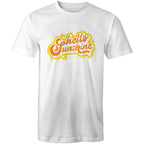 Hello Sunshine - Mens T-Shirt White Mens T-shirt Printed In Australia Summer