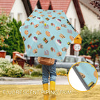 Classic Aussie Food Icons Kids Safe Round Corner Umbrella