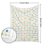 Stars - Double-Layer Fleece Blanket 51"x59"