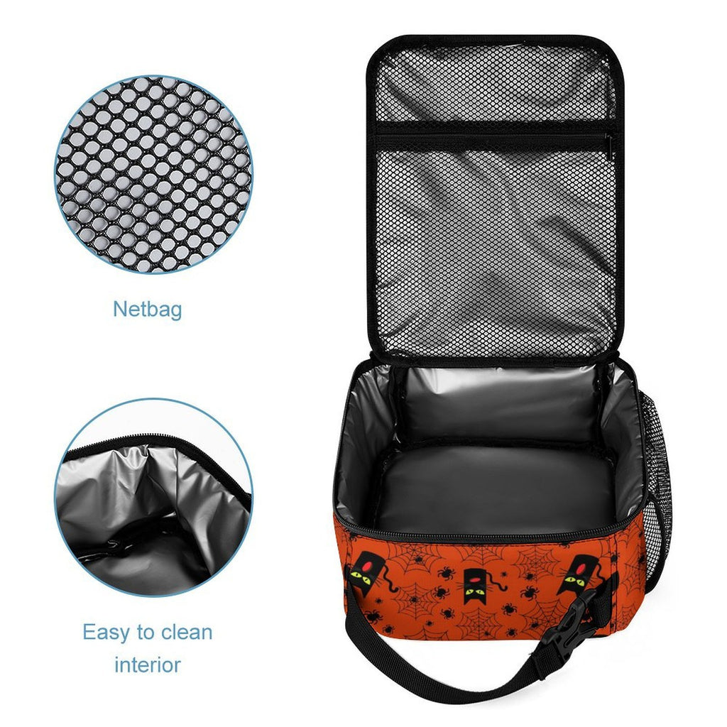 Halloween Black Cats Backpack, Lunch Bag & Pencil Case Set