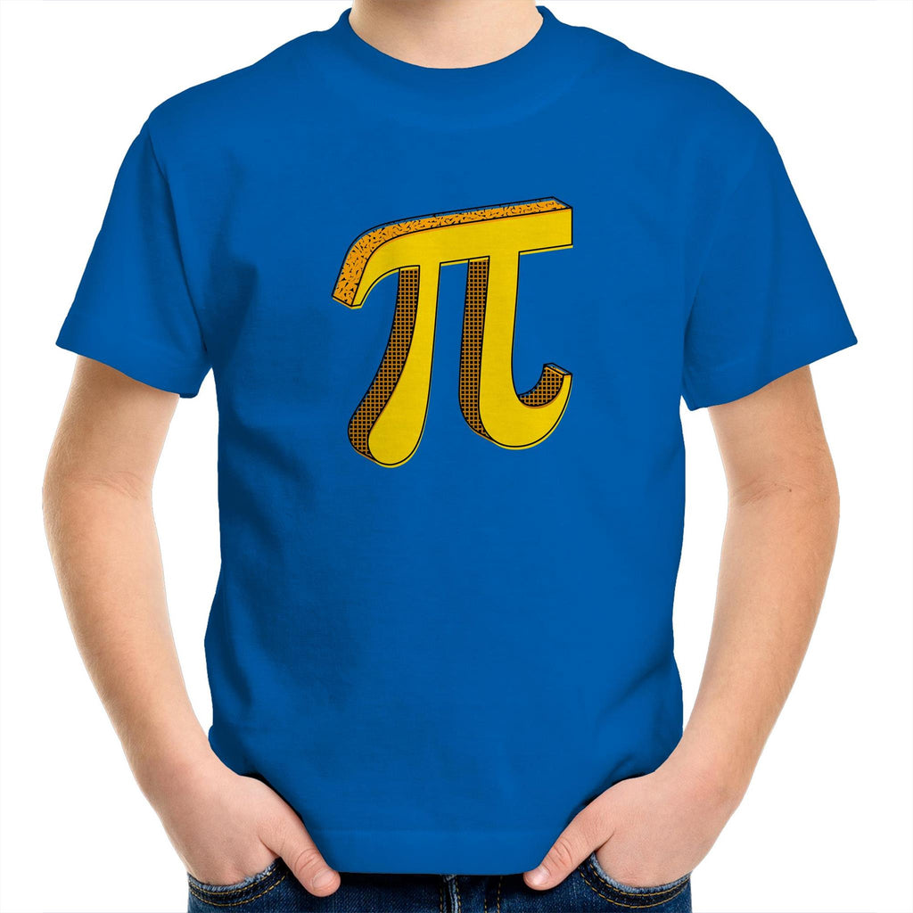 Pi - Kids Youth T-Shirt Bright Royal Kids Youth T-shirt Printed In Australia Science