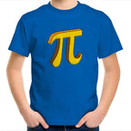 Pi - Kids Youth T-Shirt Bright Royal Kids Youth T-shirt Printed In Australia Science