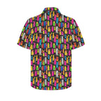 Colourful Cats Men's Short Sleeve Hawaiian Shirt Men's Hawaiian Shirt (New) animal Printed Offshore