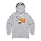 Cat Laptop, I'm OK - Womens Hoodie Grey Marle Womens Hoodie animal Printed In Australia Tech