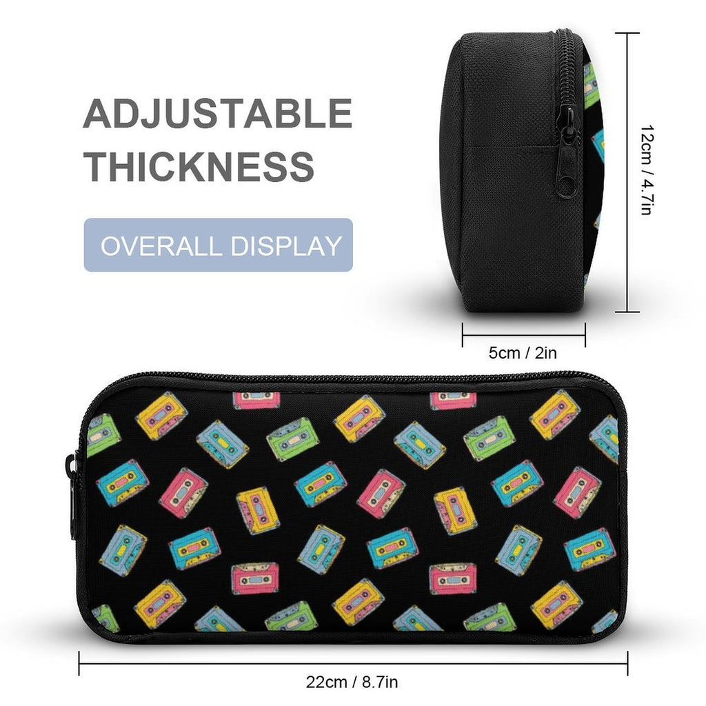 Colourful Cassette Tapes Backpack, Lunch Bag & Pencil Case Set