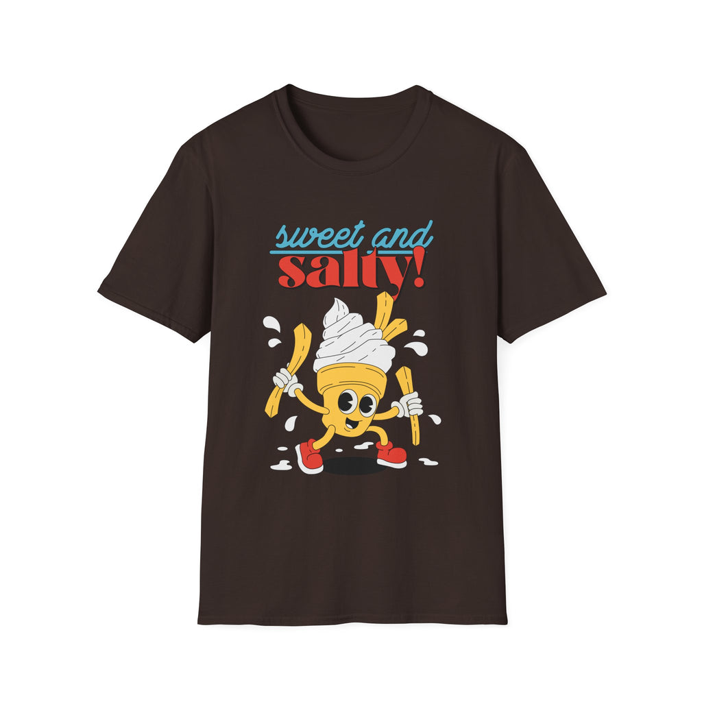 Sweet And Salty, Ice Cream And Fries - Unisex Softstyle T-Shirt
