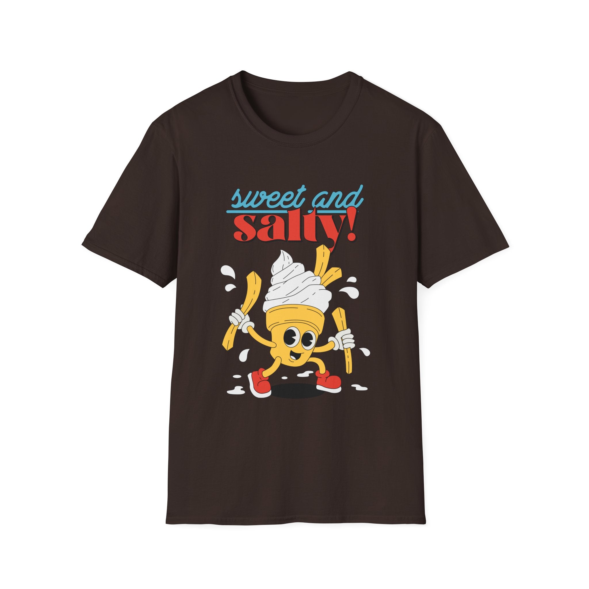 Sweet And Salty, Ice Cream And Fries - Unisex Softstyle T-Shirt