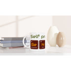 Self Proclaimed Genius - White 11oz Ceramic Mug White 11oz Mug Funny Globally Fulfilled Science