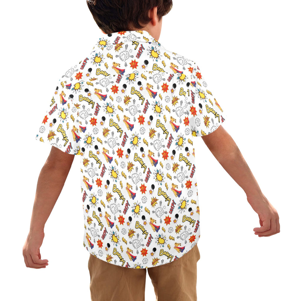 Super Dog - Junior Kids Hawaiian Shirt
