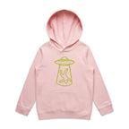 Alien Abduction, UFO - Kids Hoodie Pink Kids Hoodie Printed In Australia