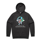 All We Need Is Love And A Little Space - Mens Hoodie Coal Mens Hoodie Love Printed In Australia Space