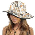 Lots Of Cats Wide Brim Bucket Hat Wide Brim Bucket Hat animal Printed Offshore