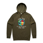 Save Earth, Its The Only Planet With Cake - Mens Hoodie Army Mens Hoodie Environment Food Printed In Australia