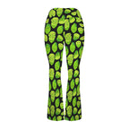 Cute Limes High Waist Crossover Tummy Control Flare Leggings High Waist Flare Leggings Food Printed Offshore
