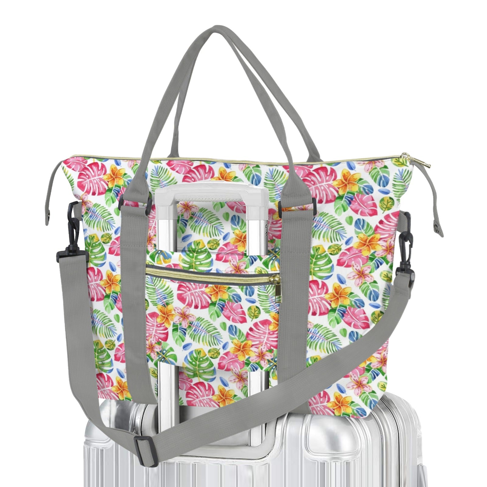 Bright Painted Tropical Duffle Bag-Simple (Model 1715) One Size Duffle Bag-Simple (1715)