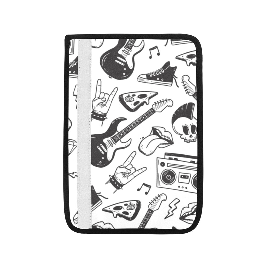 Rock Music Car Seat Belt Cover 7''x10'' (Pack of 2) Car Seat Belt Cover 7x10 (Pack of 2) Music Printed Offshore