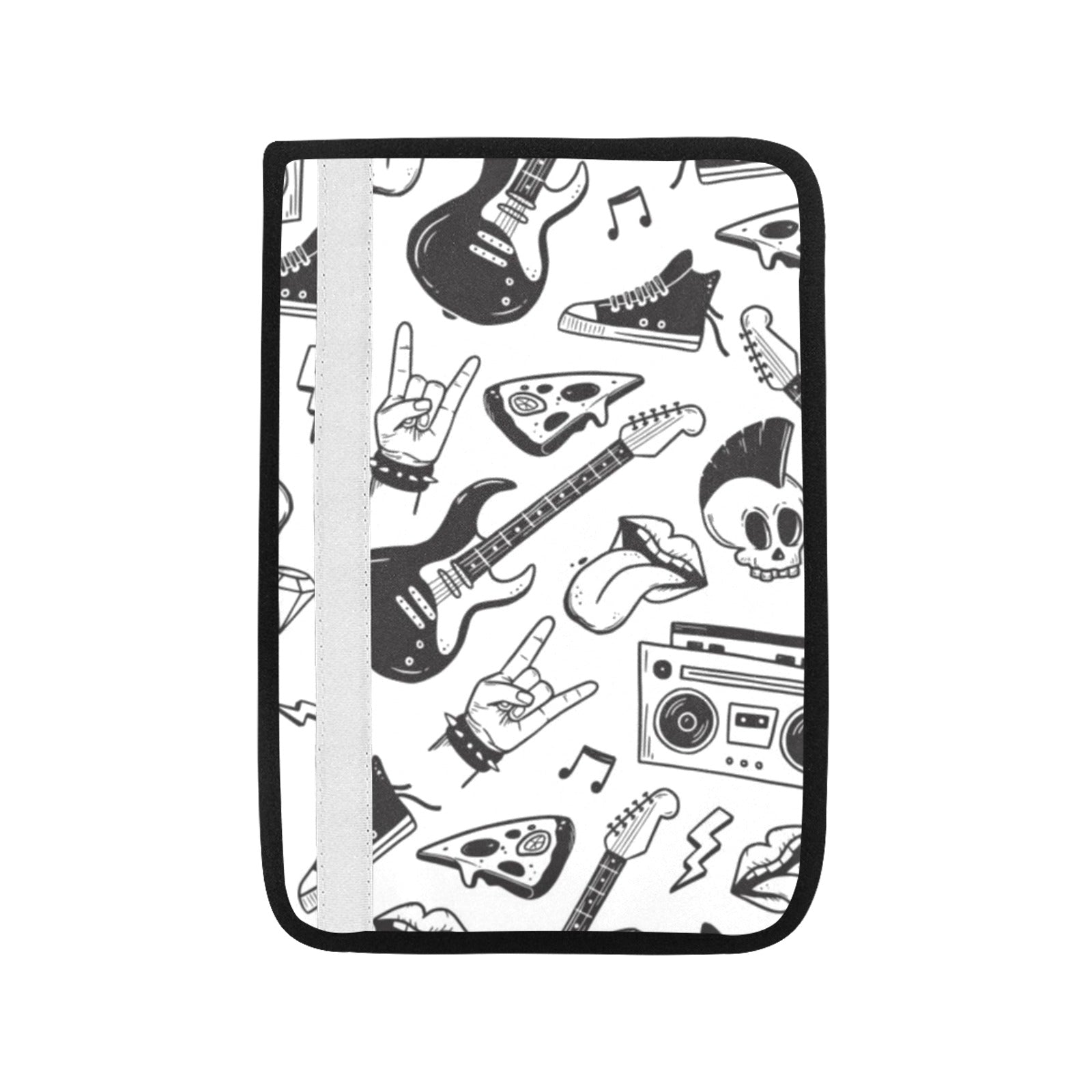 Rock Music Car Seat Belt Cover 7''x10'' (Pack of 2) Car Seat Belt Cover 7x10 (Pack of 2) Music Printed Offshore