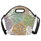Leaves - Neoprene Lunch Bag One Size Neoprene Lunch Bag Printed Offshore
