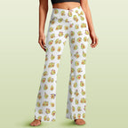 Avocado Cute High Waist Crossover Tummy Control Flare Leggings