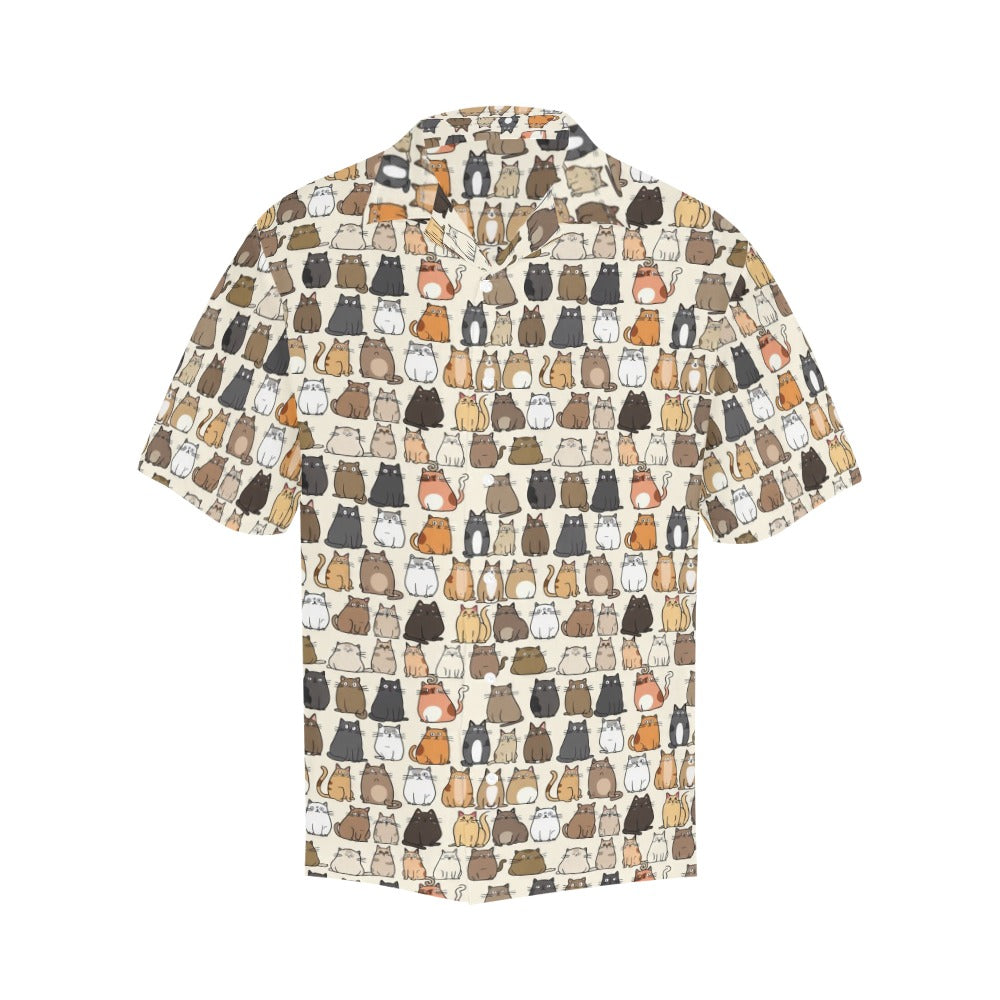 Lots Of Cats - Mens Hawaiian Shirt
