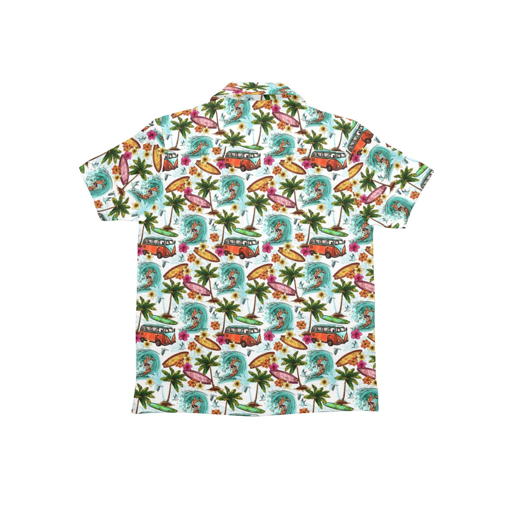 Surfing Safari Junior Kids Hawaiian Shirt