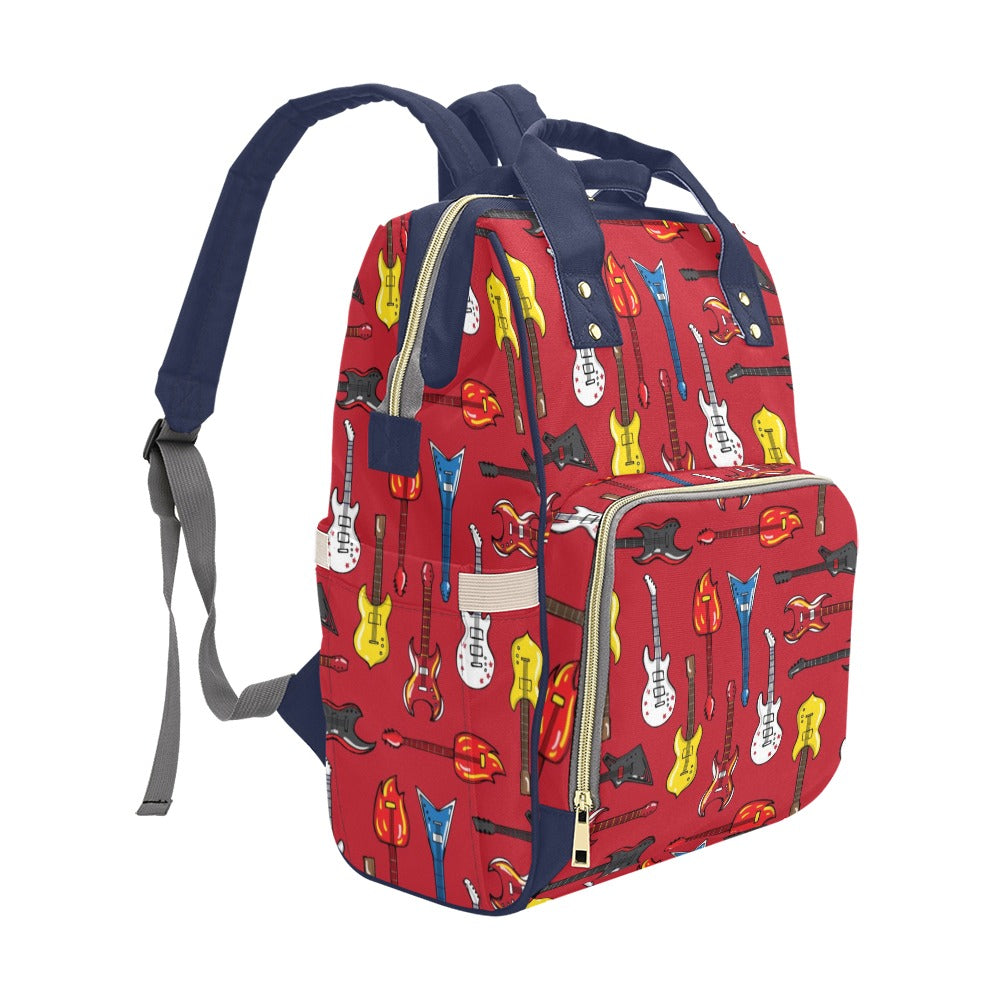 Guitars - Multi-Function Backpack, Nappy / Diaper Bag