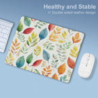 Autumn Leaves Leather Mouse Pad Leather Mouse Pad Plants Printed Offshore