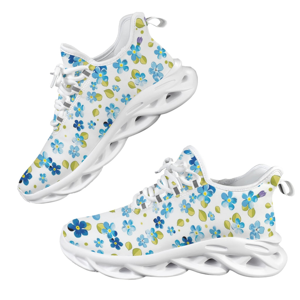 Watercolour Floral Women's Twisted Sole Sneakers