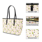 Avocado Love PU Leather Tote Bag Large Leather Tote Bag-Large Food Printed Offshore