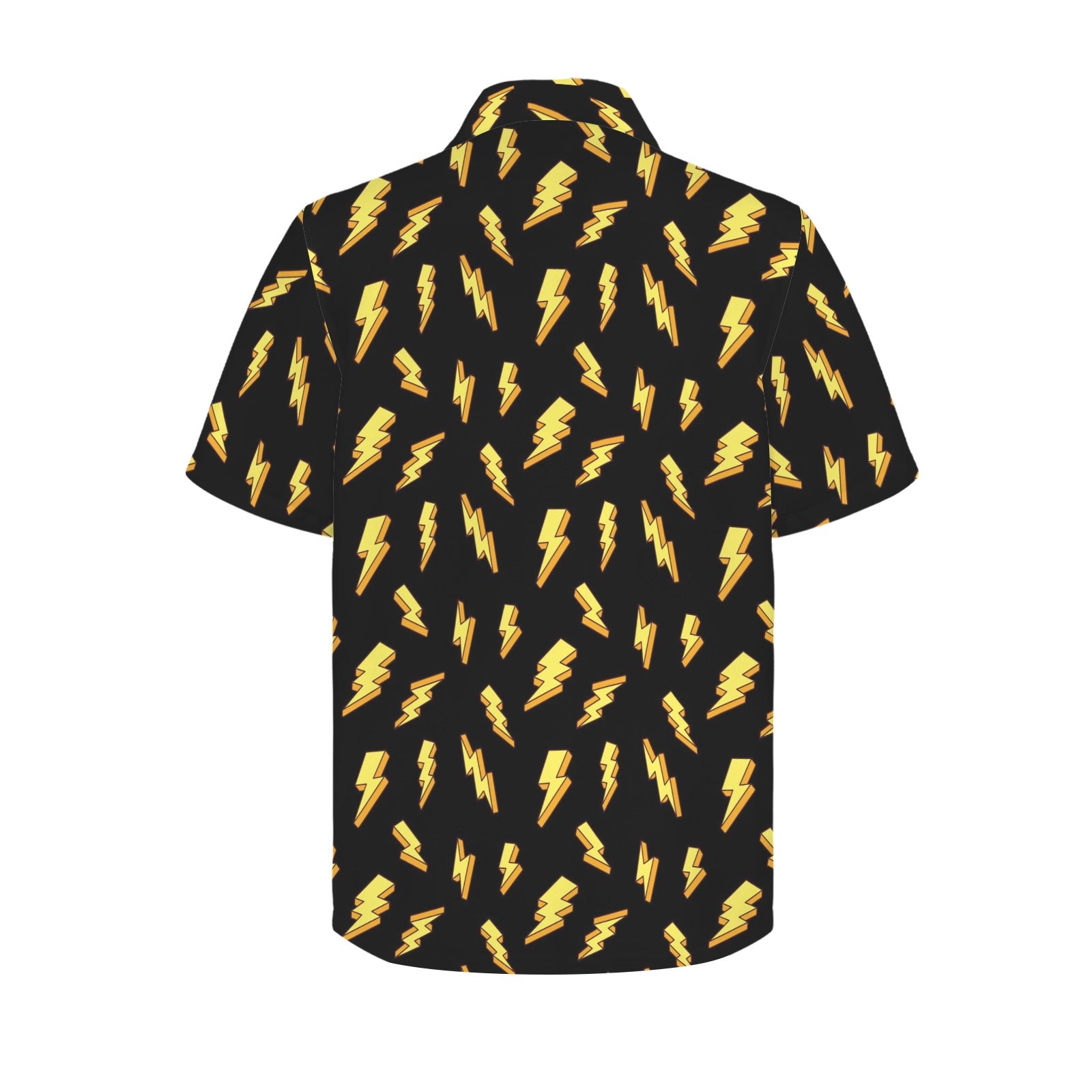 Lightning Bolts Men's Short Sleeve Hawaiian Shirt Men's Hawaiian Shirt (New) comic Printed Offshore