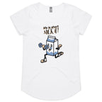 Life Is Short, Milk It - Womens Scoop Neck T-Shirt White Womens Scoop Neck T-shirt Fitness Printed In Australia