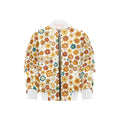70's Style Floral Kids Bomber Jacket