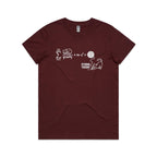 Cat String Theory Physics Women's AS Colour T-shirt