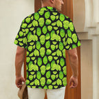 Cute Limes Men's Short Sleeve Hawaiian Shirt Men's Hawaiian Shirt (New) Food Printed Offshore