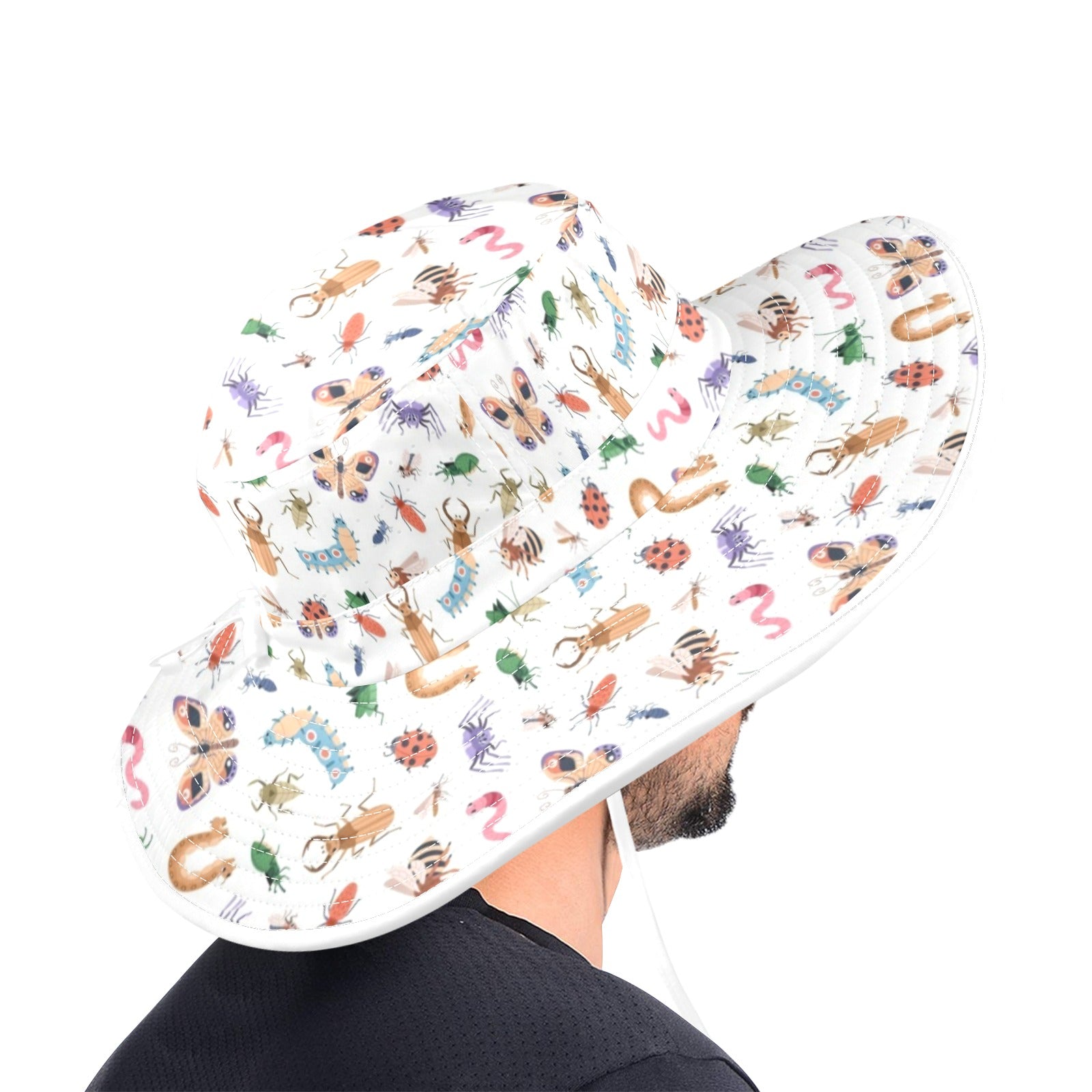 Cute Bugs Wide Brim Bucket Hat Wide Brim Bucket Hat animal Printed Offshore