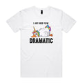 Dramatic Unicorn Goose Men's AS Colour T-shirt White Mens T-shirt animal Printed In Australia