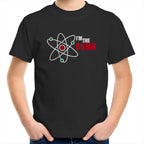 I'm The Bomb, Atom - Kids Youth T-Shirt Black Kids Youth T-shirt Printed In Australia Science