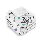 Music Time - Double-Layer Fleece Blanket 51"x59"