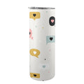 Love Message 20oz Tall Skinny Tumbler with Lid and Straw One Size 20oz Tall Skinny Tumbler with Lid and Straw Printed Offshore