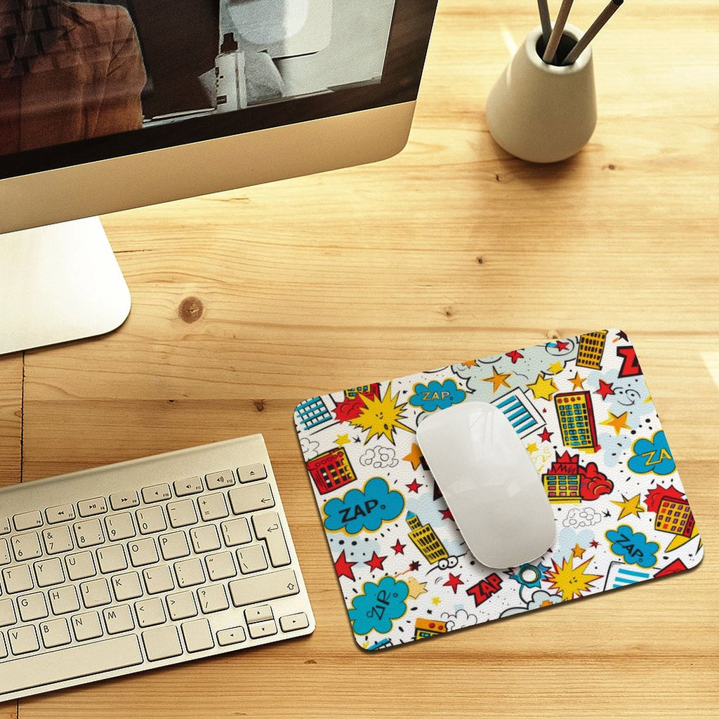 Comic Book Zap Leather Mouse Pad Leather Mouse Pad comic Printed Offshore