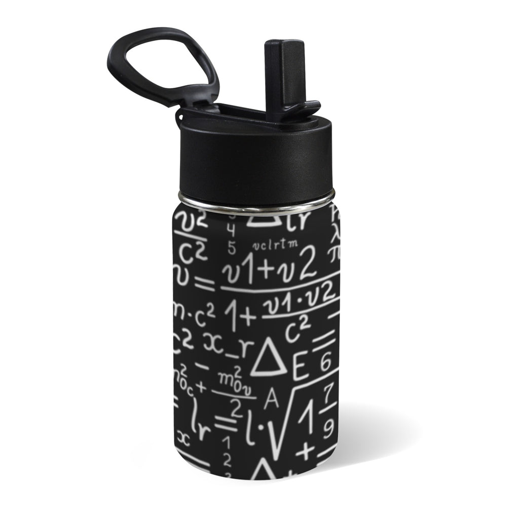 Mathematics 12oz Kids Water Bottle with Straw Lid