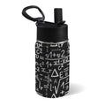 Mathematics 12oz Kids Water Bottle with Straw Lid