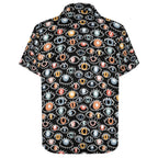 Eyes On Black - Women's Short-Sleeve Button Up Shirt