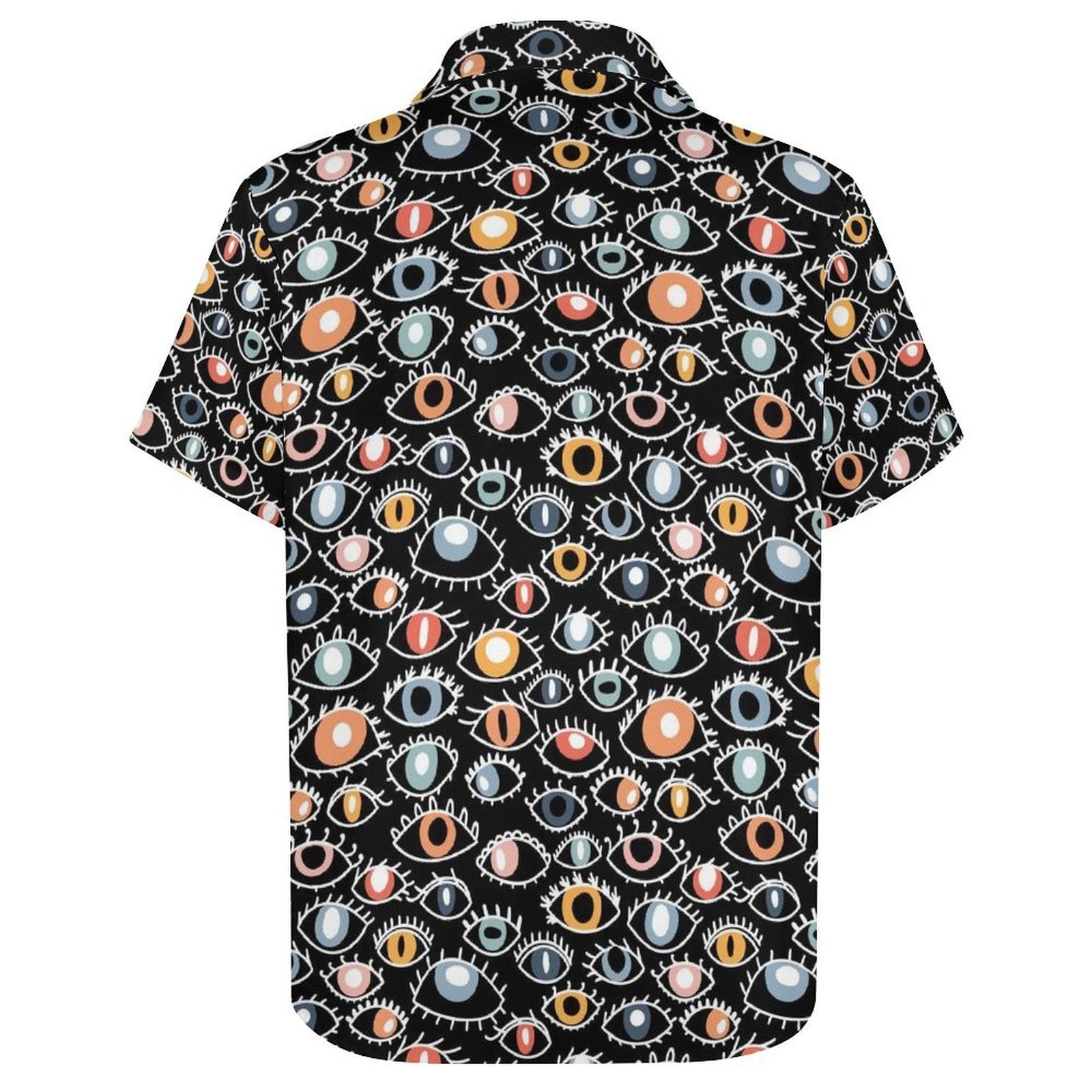 Eyes On Black - Women's Short-Sleeve Button Up Shirt