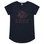 Hermit Crab, Introvert - Womens Scoop Neck T-Shirt Navy Womens Scoop Neck T-shirt animal Printed In Australia