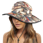 Watercolour Books Wide Brim Bucket Hat Wide Brim Bucket Hat Printed Offshore Reading
