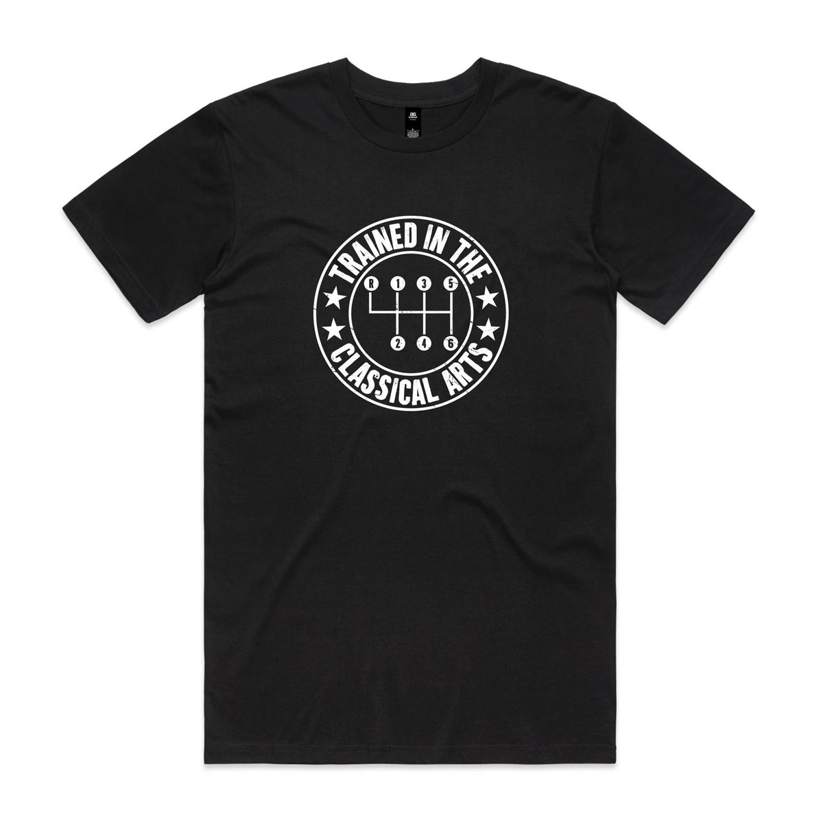Manual Car Gears Men's AS Colour T-shirt Black Mens T-shirt Printed In Australia