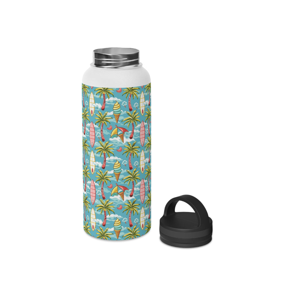 Summer Surf Stainless Steel Water Bottle, Handle Lid Stainless Steel Water Bottle With Handle Lid Globally Fulfilled Summer Surf